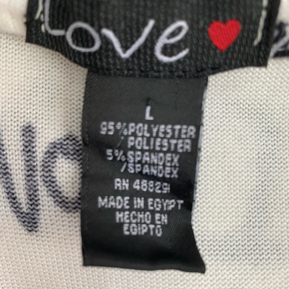 Love Open Graphic Hooded Cardigan Sweater Sz L - Picture 4 of 4